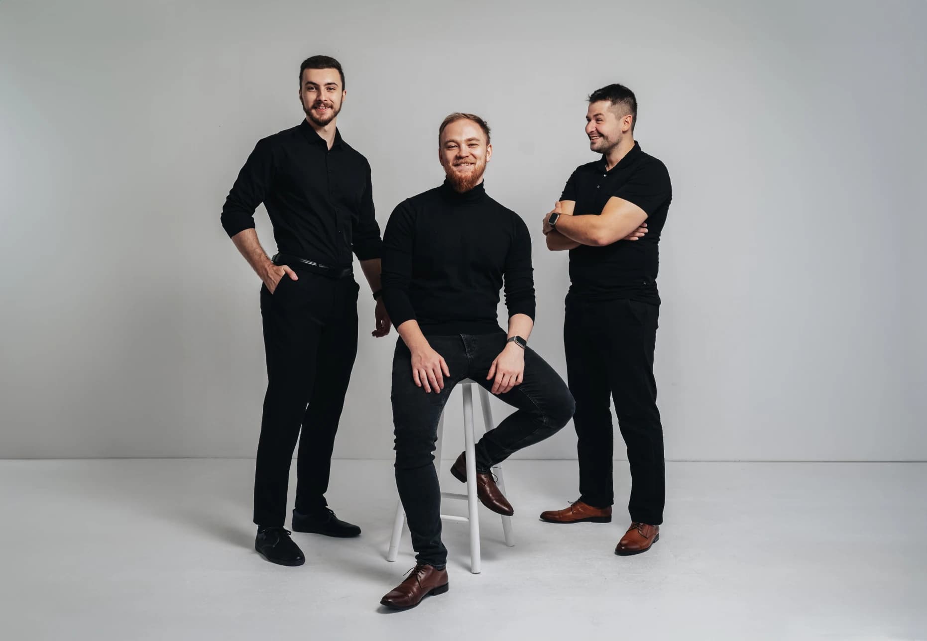 Společná fotografie tří zakladatelů JTC Solutions